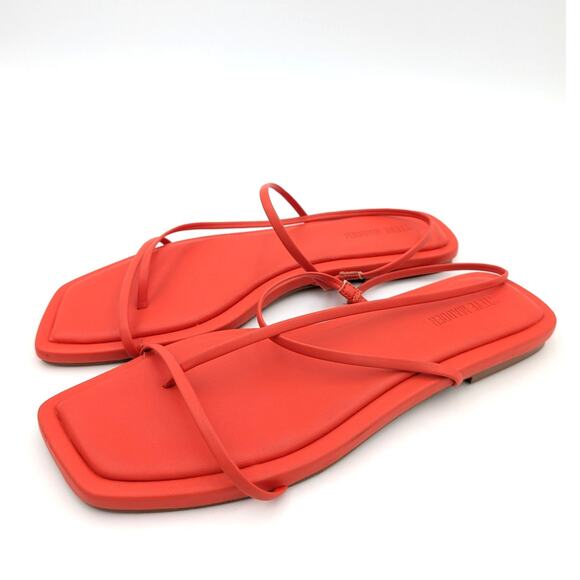 Steve Madden Lynley Women's Slingback Sandals Square Toe Orange Size US8.5M - Picture 1 of 12